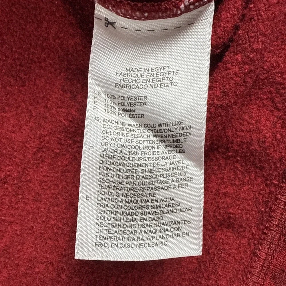 Adidas Quarter Zip Pullover Mens XL Red Golf Training Athletic Layer Sporty Top‎
